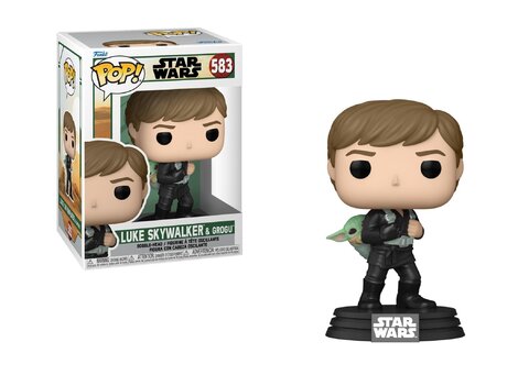 Funko POP! Star Wars: Book of Boba Fett - Luke Skywalker & Grogu #583 Bobble-Head